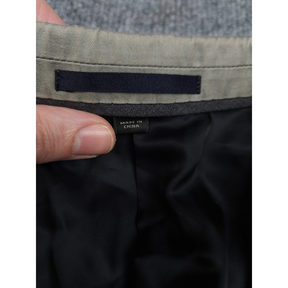 JCrew Ludlow Blazer Jacket‎ Men's 42R Gray 2-Button Cotton Larusmiani - Picture 7 of 14